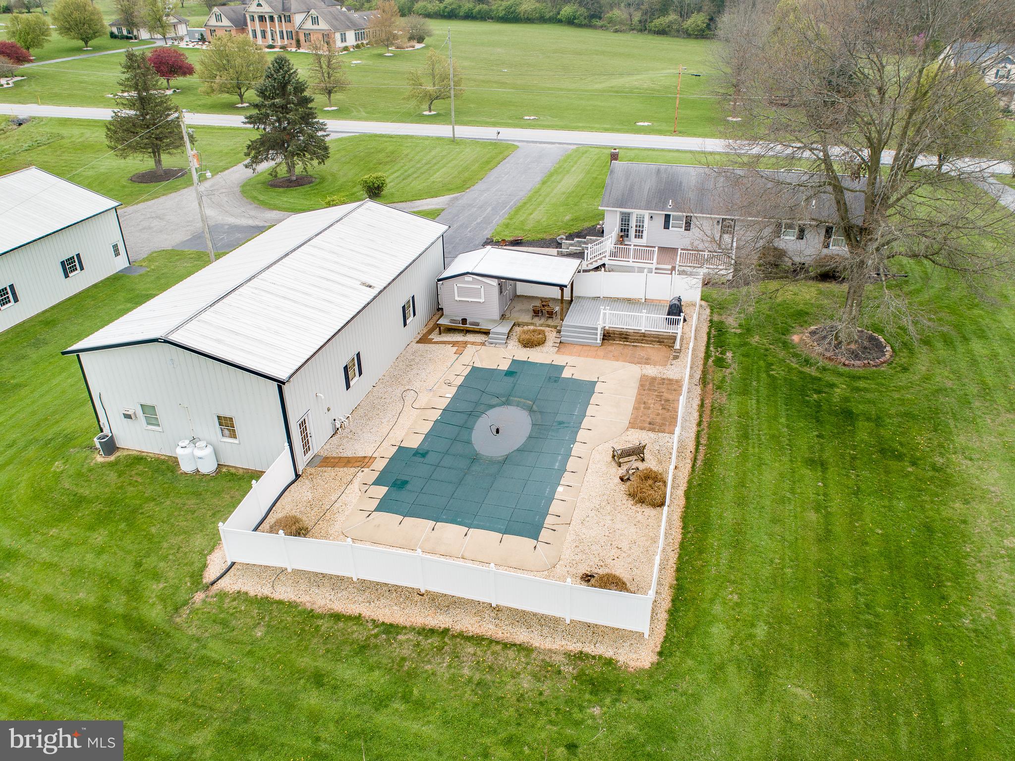 1420 Harney Road Littlestown, PA 17340 - Photo 45 of 91 Large in ground pool w/ outdoor entertainment area