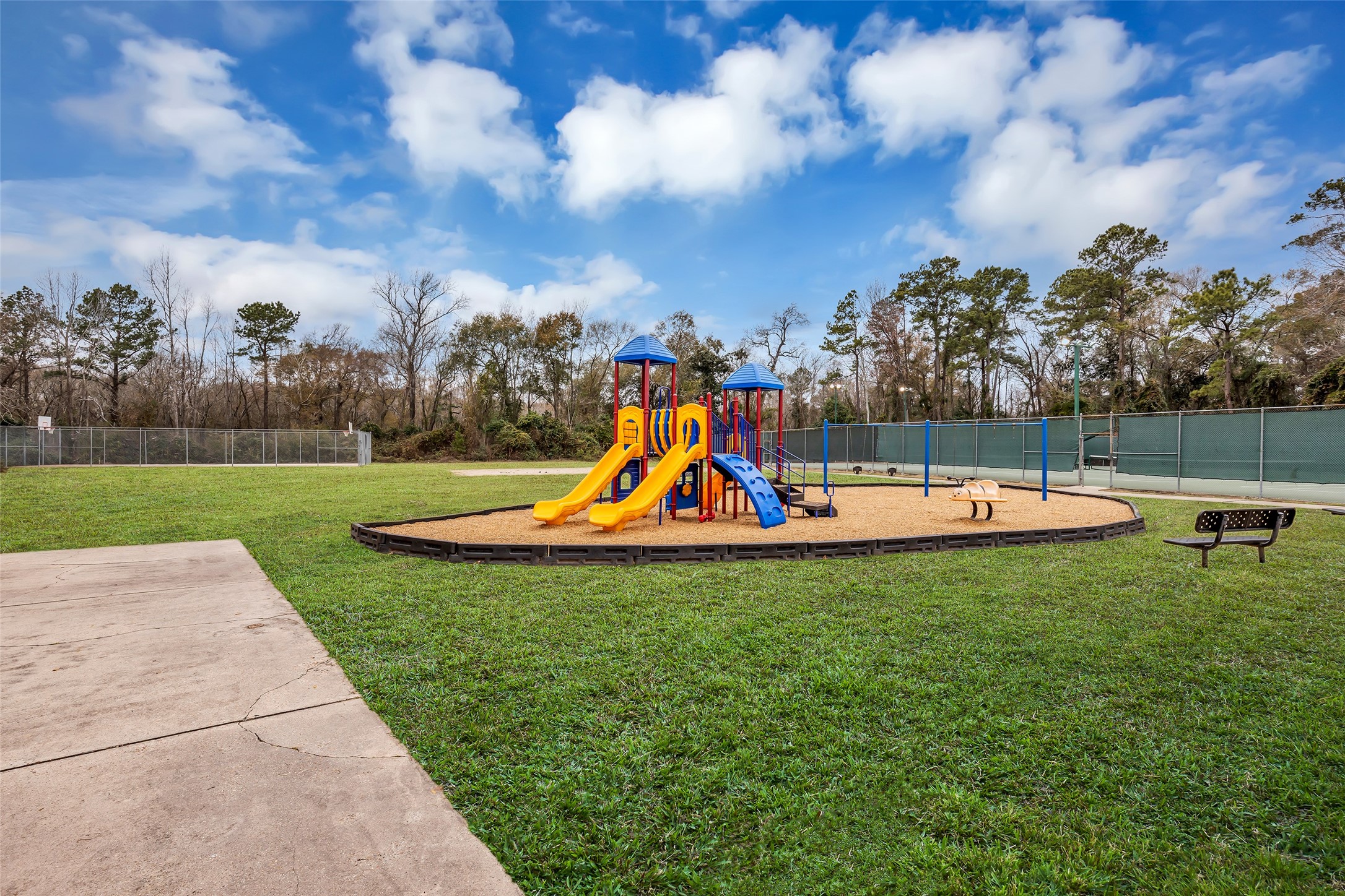 629 Spring Forest Drive Conroe, TX 77302 - Photo 37 of 38 a view of outdoor space yard and swimming pool