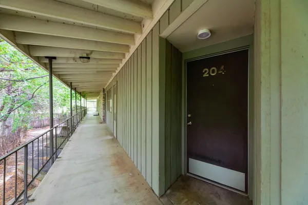 a view of a porch