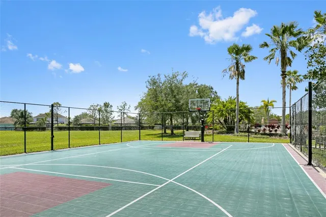 a view of a table and chairs in patio