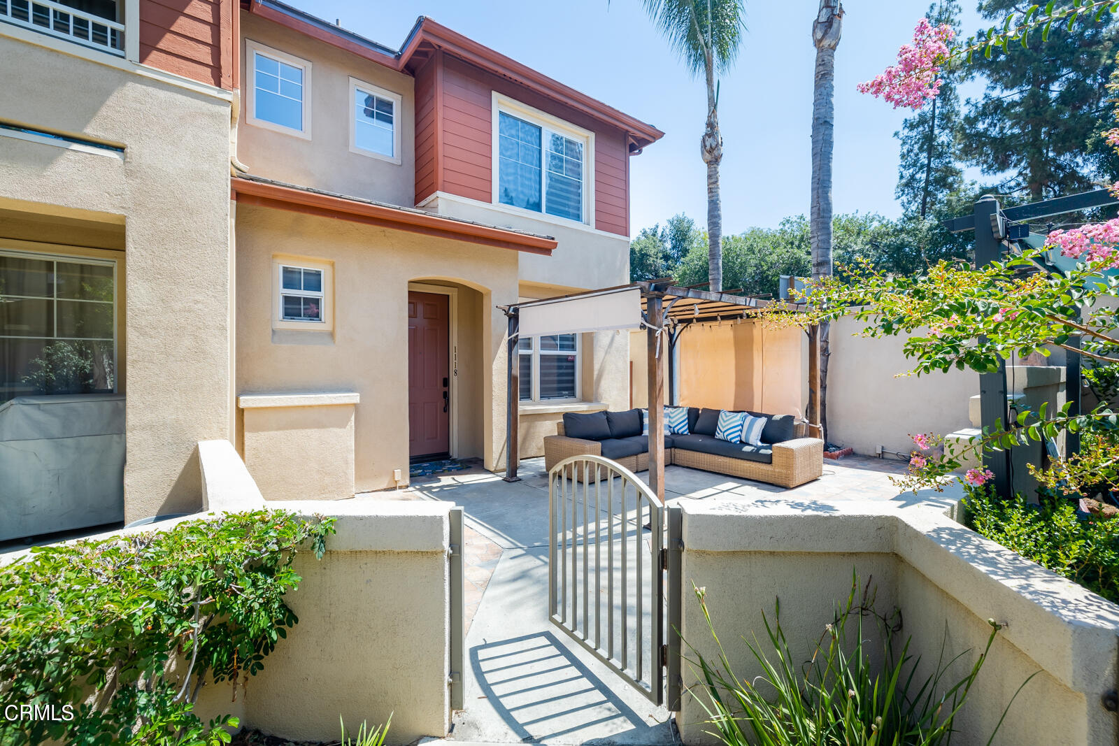 a view of a house with patio