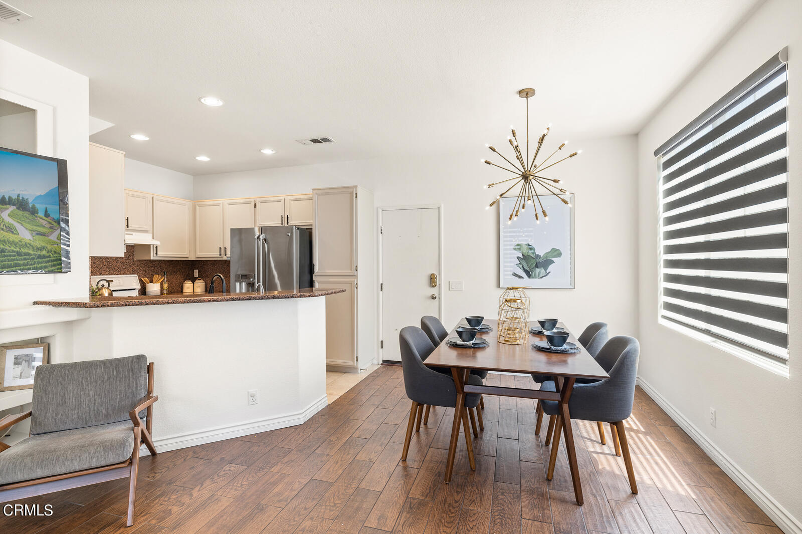 1118 Rosewalk Way Pasadena, CA 91103 - Photo 4 of 19 a view of a dining room with furniture and wooden floor