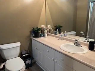 a bathroom with a sink and a toilet