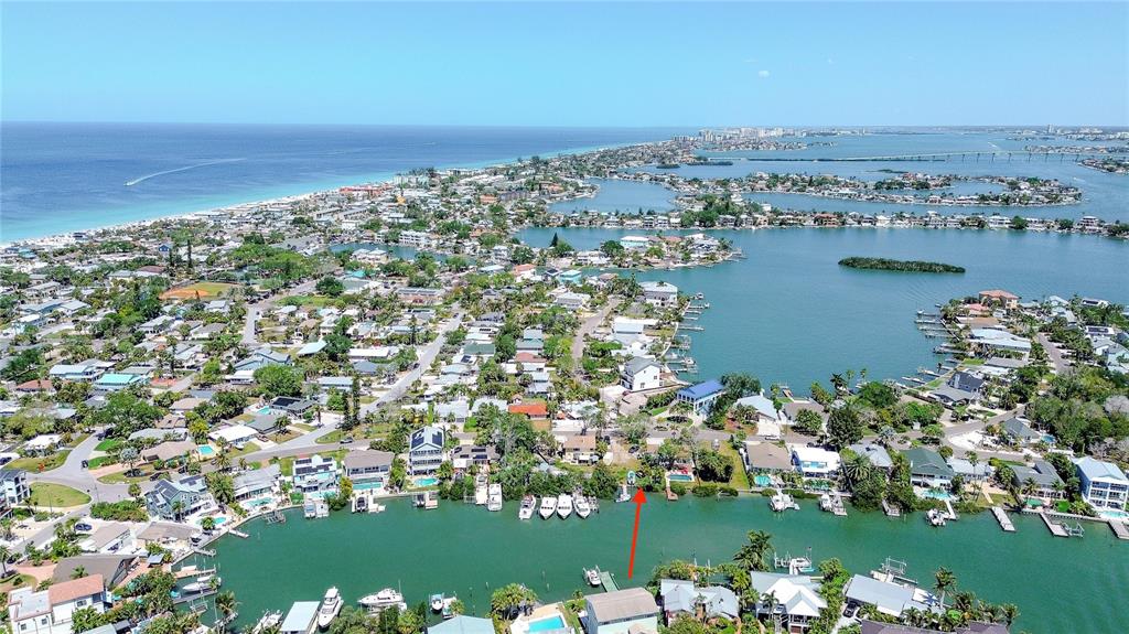 317 12th Avenue Indian Rocks Beach, FL 33785 - Photo 5 of 31 an aerial view of a houses with ocean view