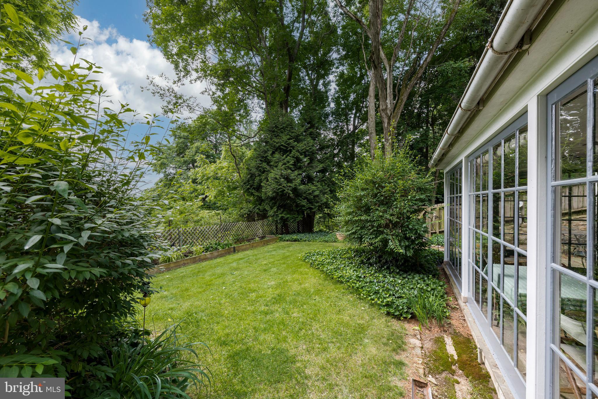2803 Street Road Doylestown, PA 18902 - Photo 14 of 60 Lush green rear yard w/ huge variety of shubbery
