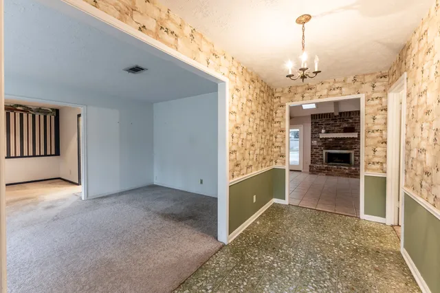 a view of kitchen and window