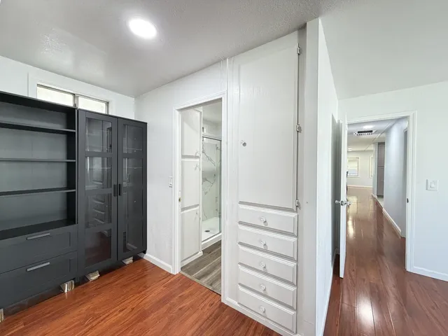 a view of wooden floor