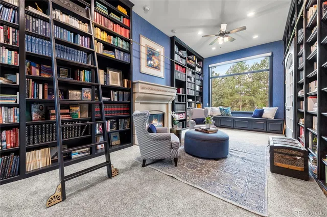a kitchen with lots of counter top space and stainless steel appliances