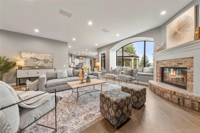 a outdoor space with furniture