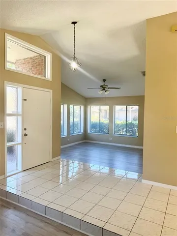 a view of an empty room and window