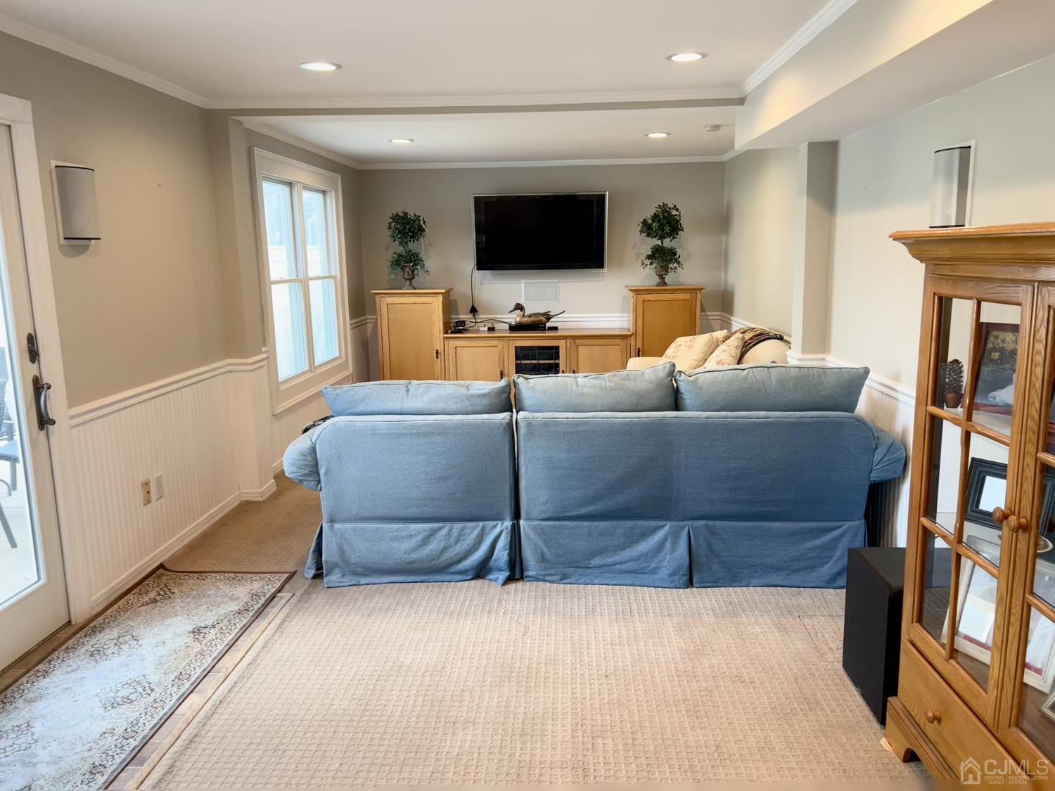 3 Barton Road Old Bridge, NJ 08857 - Photo 19 of 38 a living room with furniture and a flat screen tv