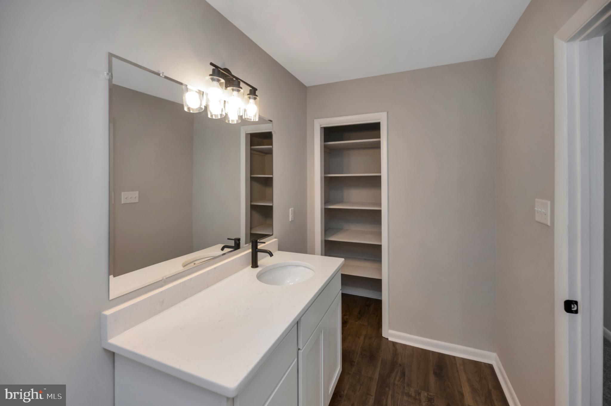 420 Birdie Road Locust Grove, VA 22508 - Photo 17 of 53 a bathroom with a sink double vanity and a mirror
