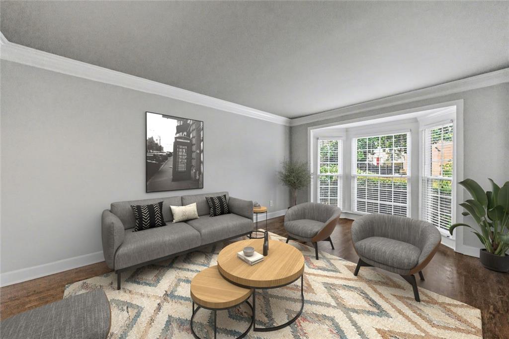 125 Mt Vernon Circle Atlanta, GA 30338 - Photo 3 of 62 a living room with furniture and a large window