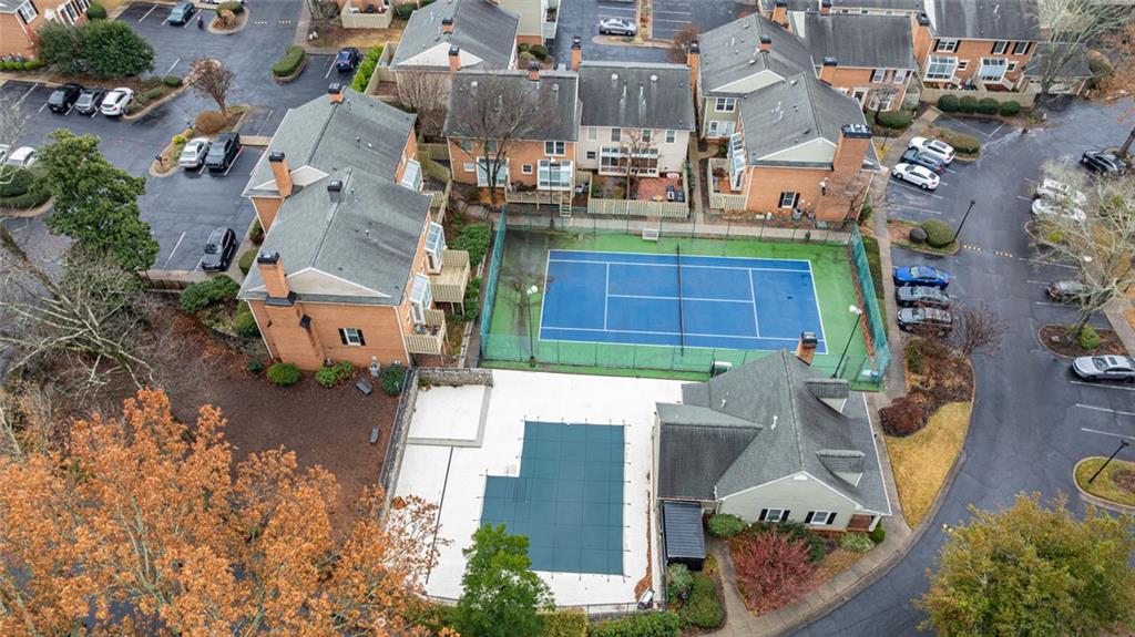 125 Mt Vernon Circle Atlanta, GA 30338 - Photo 58 of 62 an aerial view of a house with a garden