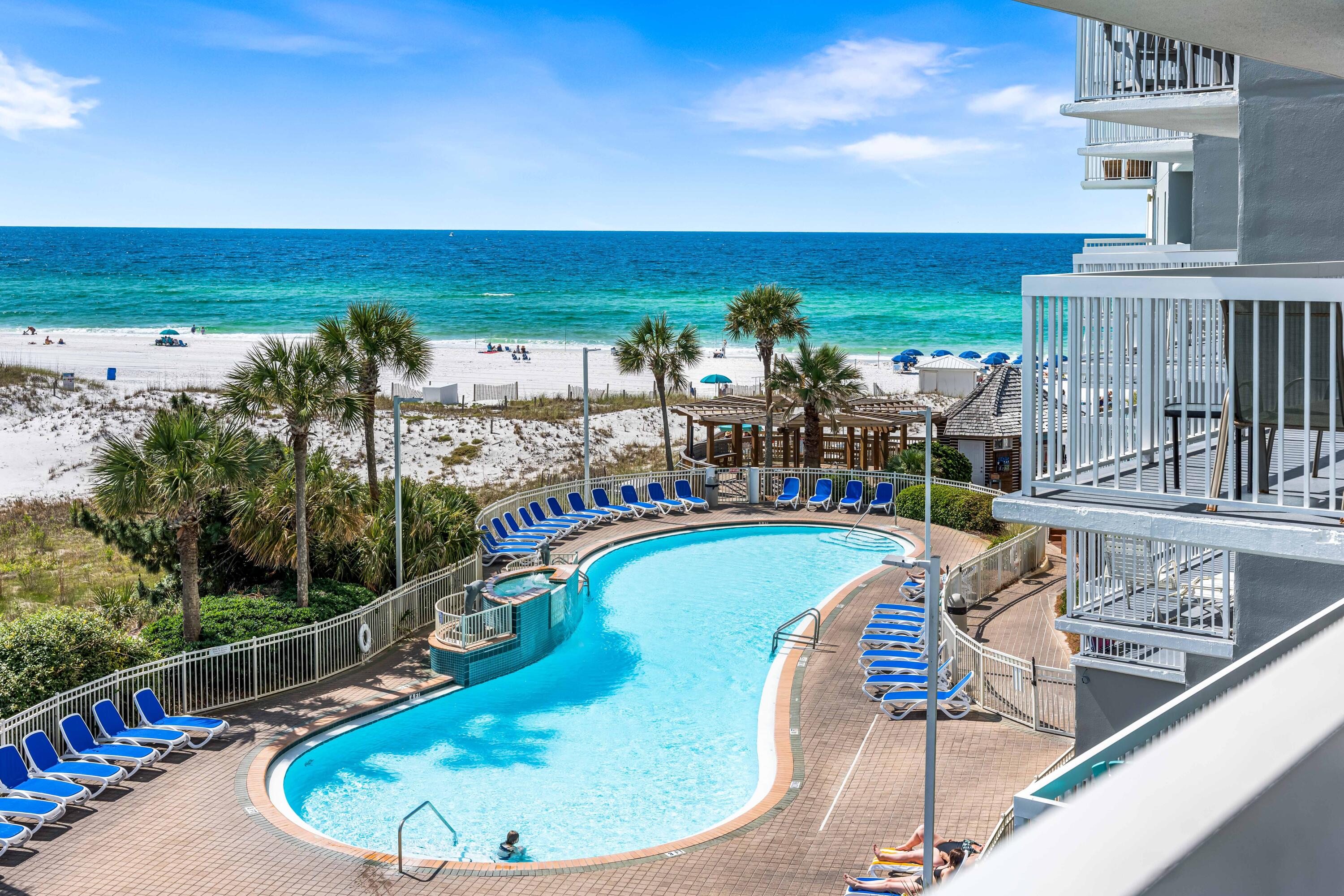 1002 Highway 98, Unit 415 Destin, FL 32541 - Photo 2 of 31 a view of a swimming pool with an outdoor seating