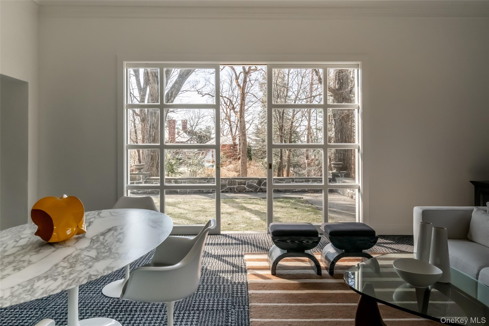 72 Lookout Road Tuxedo Park, NY 10987 - Photo 36 of 49 a living room with furniture and floor to ceiling window