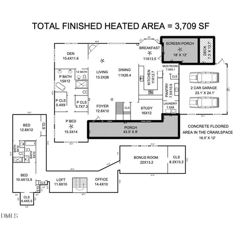 $1,295,000 | 4005 Tyndrum Drive, Durham, NC 27705