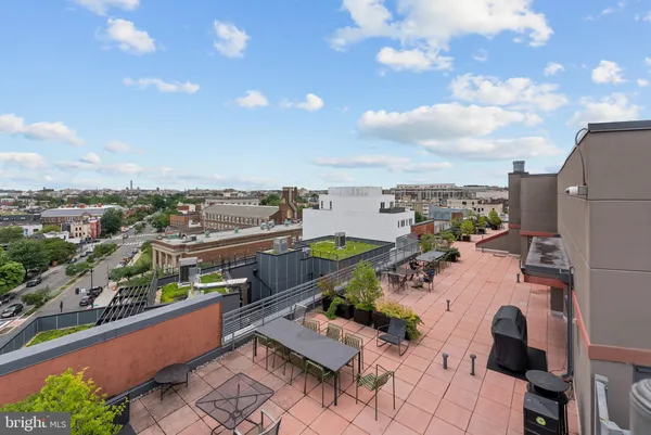 an aerial view of a city