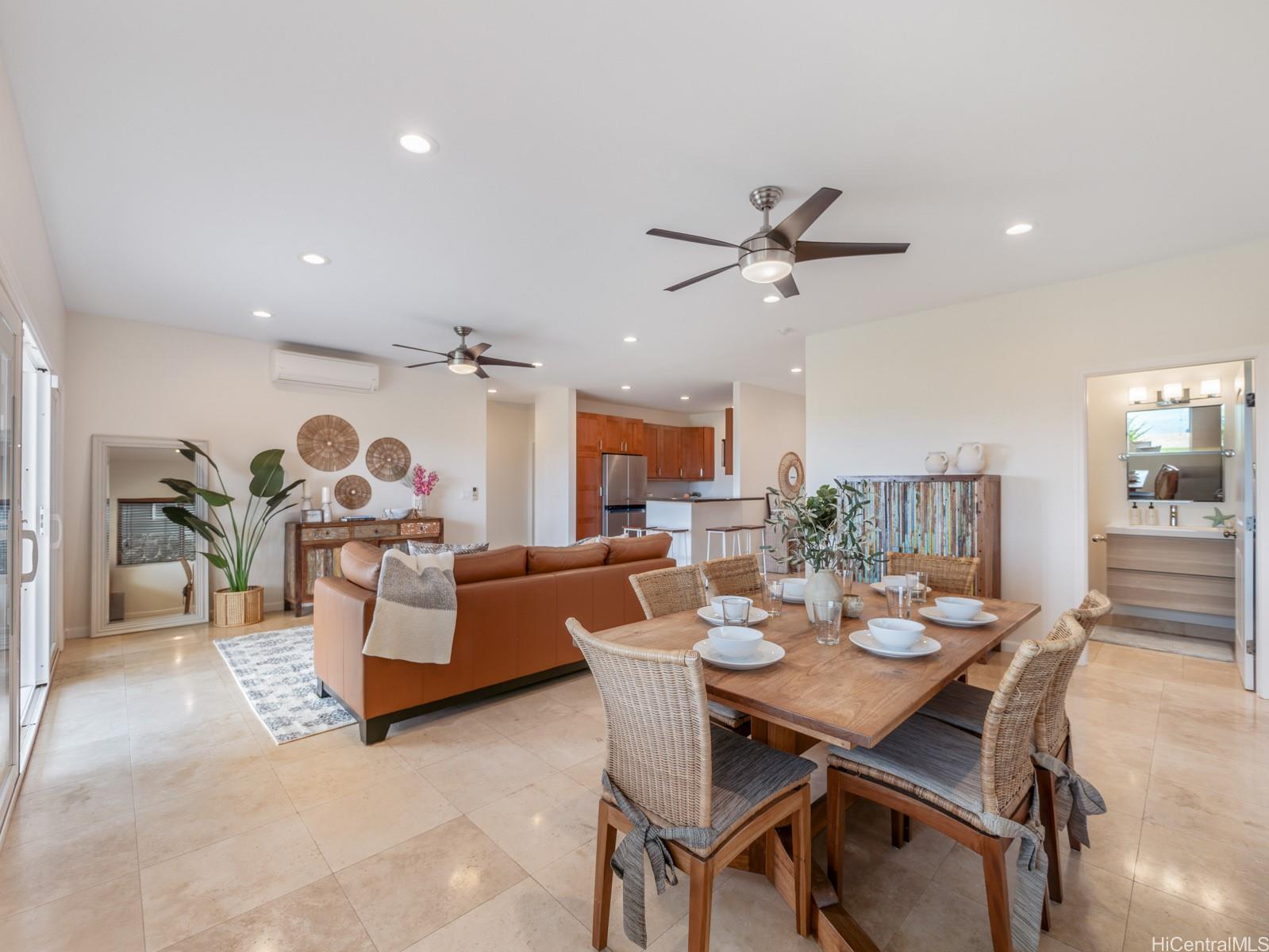 59-355 Ke Nui Road Haleiwa, HI 96712 - Photo 20 of 25 Downstairs Living With Separate Kitchen, Living, Dining and 2BD & 2BTH