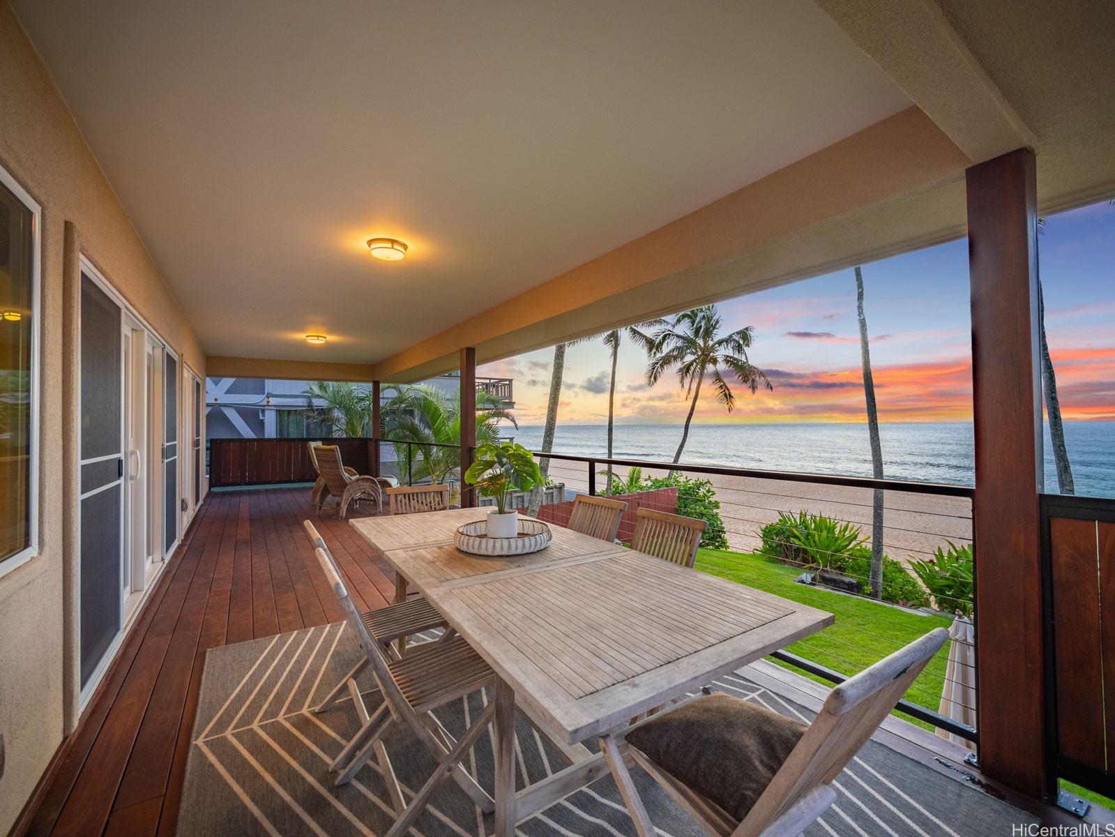 59-355 Ke Nui Road Haleiwa, HI 96712 - Photo 6 of 25 Large Covered Lanai For Family & Entertaining
