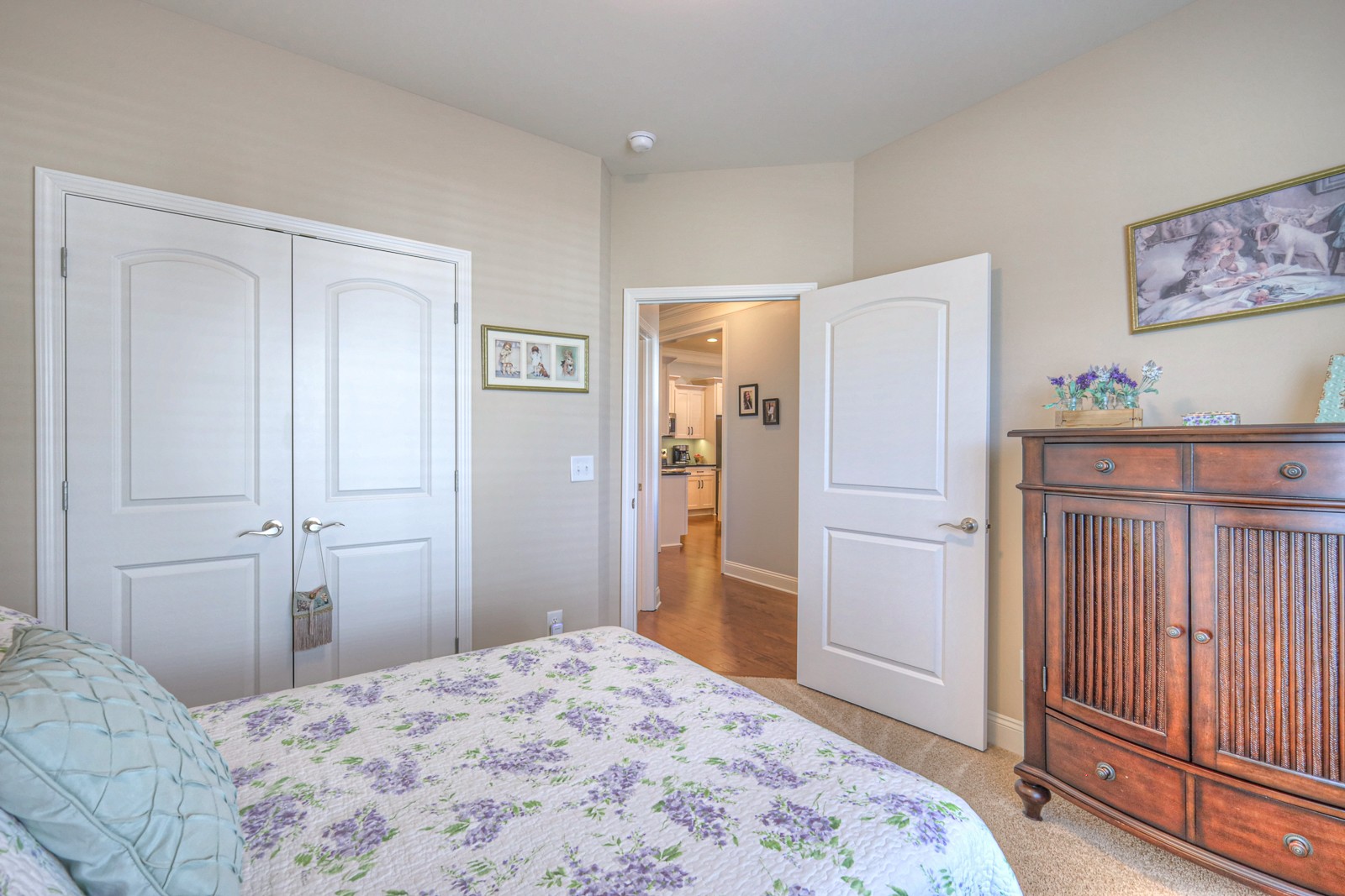 2252 Stonecenter Lane Murfreesboro, TN 37128 - Photo 23 of 36 a bedroom with a bed and wooden floor