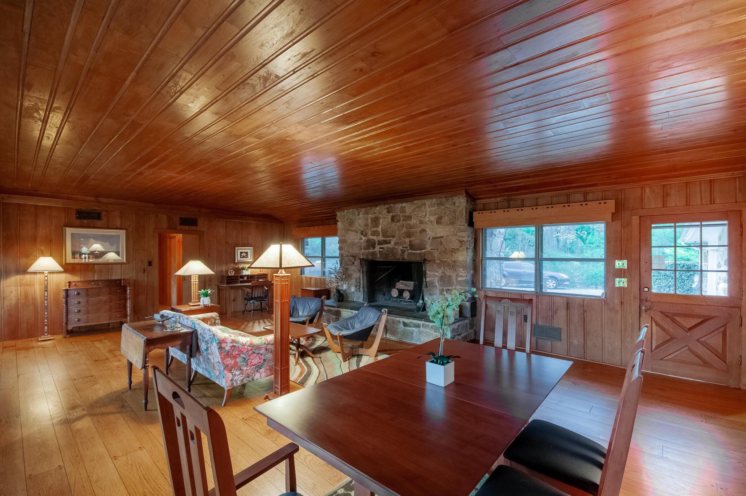 386 Fredericksburg Road Lexington, VA 24450 - Photo 14 of 72 a living room with furniture a fireplace and wooden floor