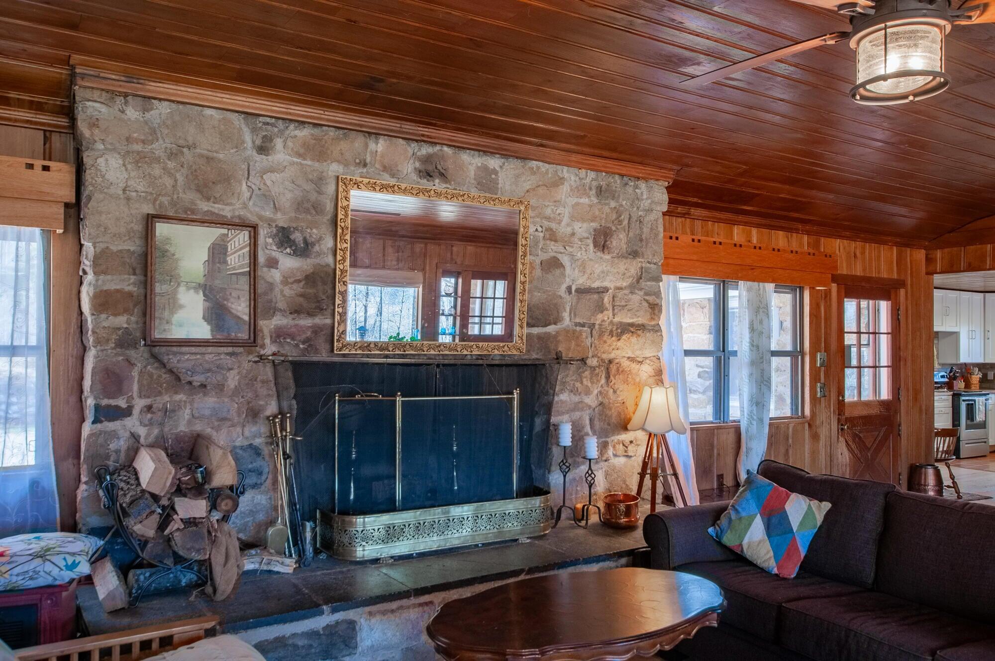 386 Fredericksburg Road Lexington, VA 24450 - Photo 70 of 72 a room with fireplace furniture and a fireplace