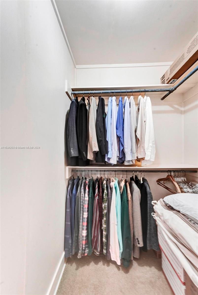 211 Southwest 24th Road Miami, FL 33129 - Photo 16 of 32 a view of walk in closet with clothes and shoes
