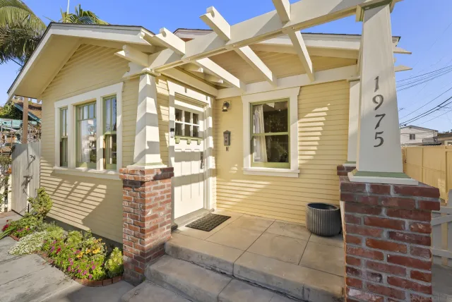 a front view of a house