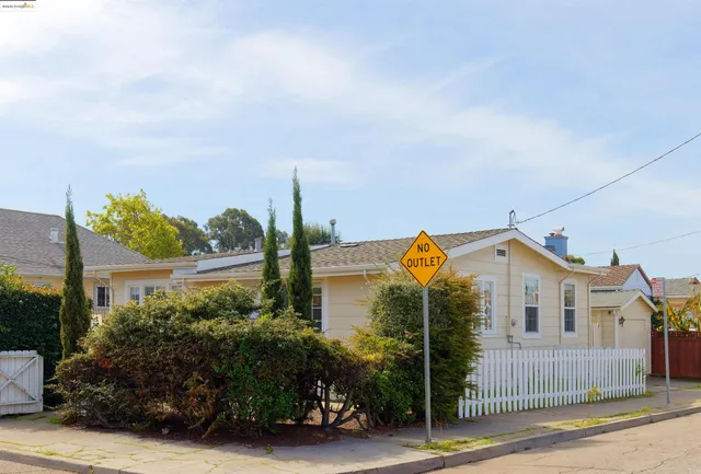 a front view of a house with a garden and plants