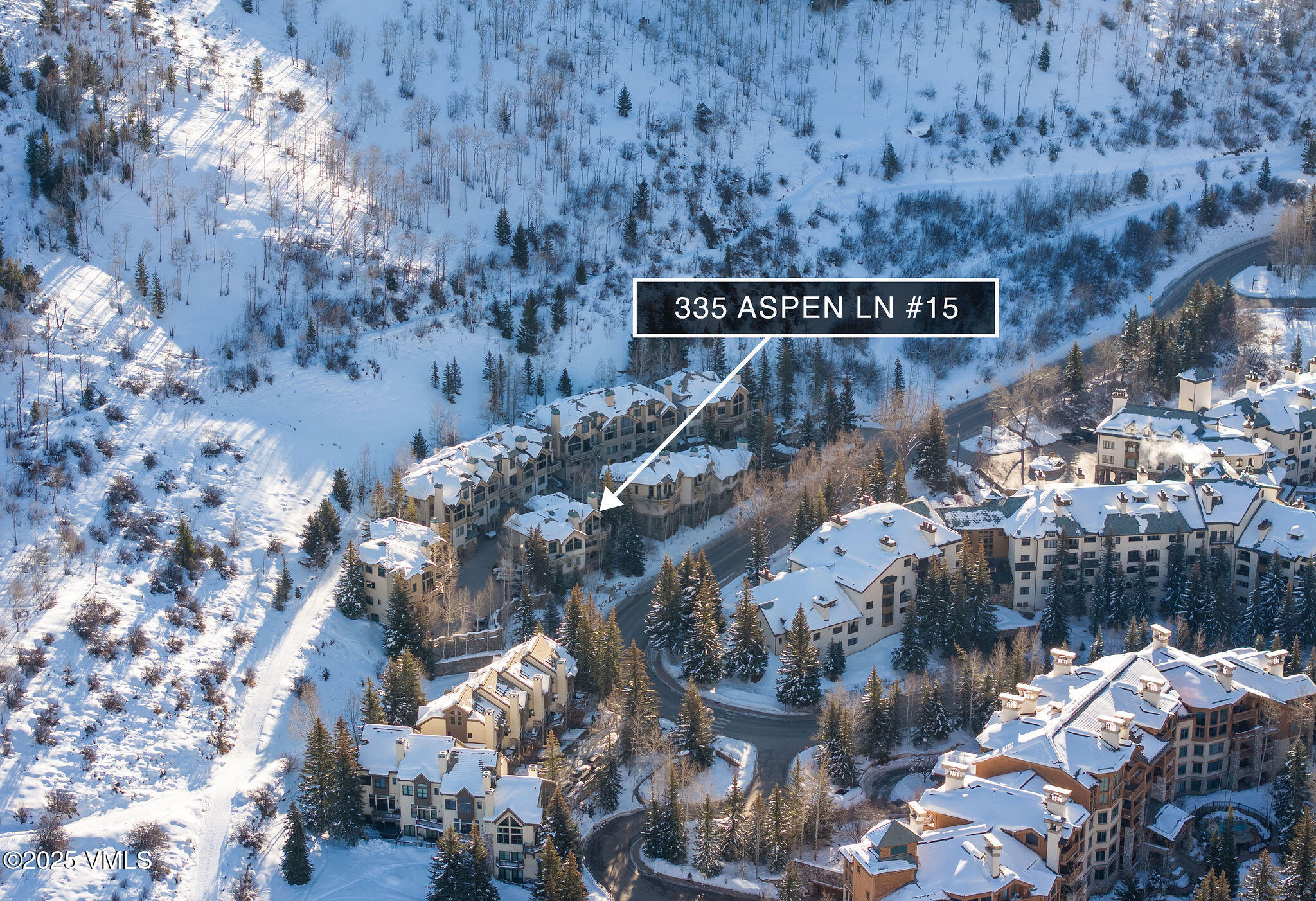 335 Aspen Lane, Unit 15 Beaver Creek, CO 81620 - Photo 5 of 32 2502_335_aspen_ln_15_aerial_e