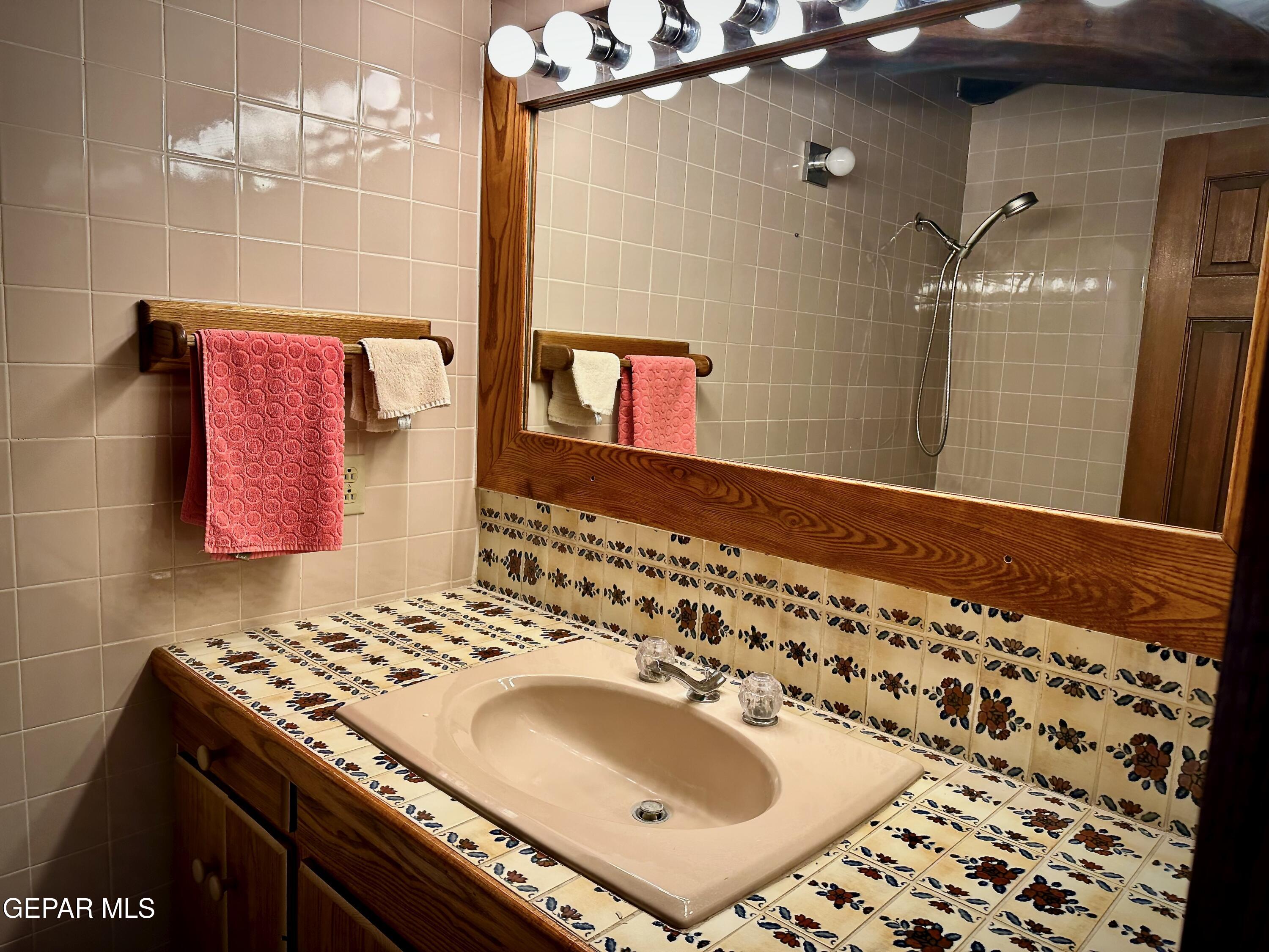 1095 Little Road Anthony, NM 88021 - Photo 10 of 30 a bathroom with a sink and a mirror