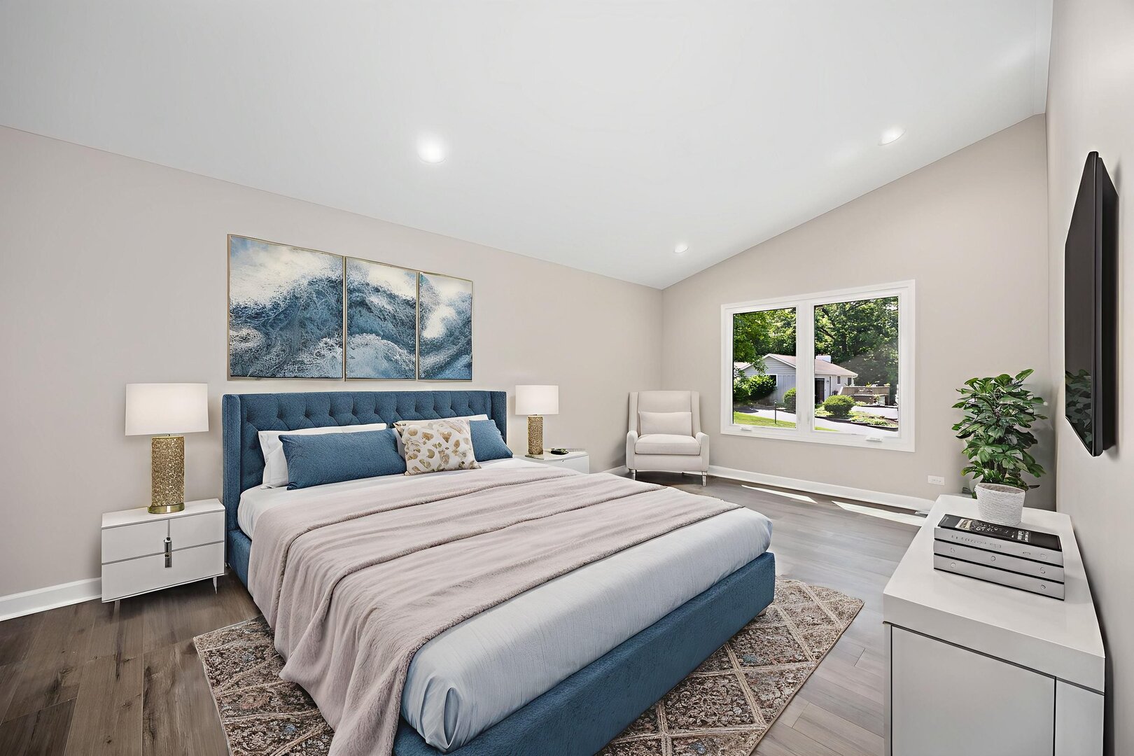 9704 Captains Drive Algonquin, IL 60102 - Photo 10 of 35 a bedroom with a bed and a large window