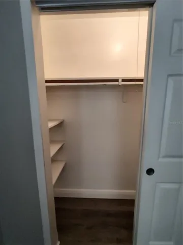 a close view of closet