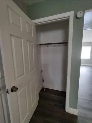 a view of a walk in closet