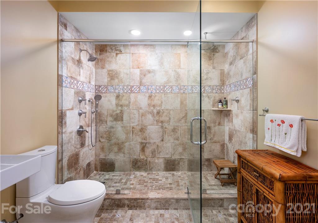 125 Stone Brook Trail Black Mountain, NC 28711 - Photo 32 of 48 a bathroom with a toilet and a shower
