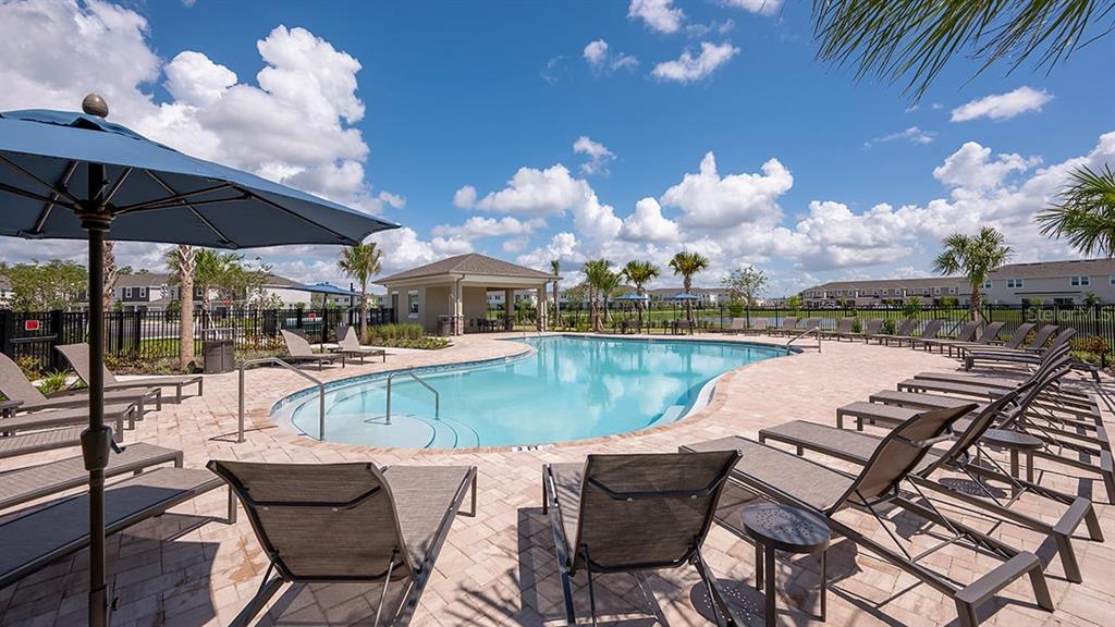 2996 Skyline Loop Kissimmee, FL 34758 - Photo 24 of 26 a view of a swimming pool with lounge chairs