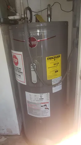 a view of water heater room