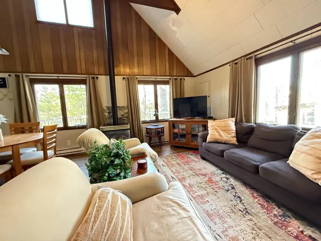 a outdoor living space with furniture