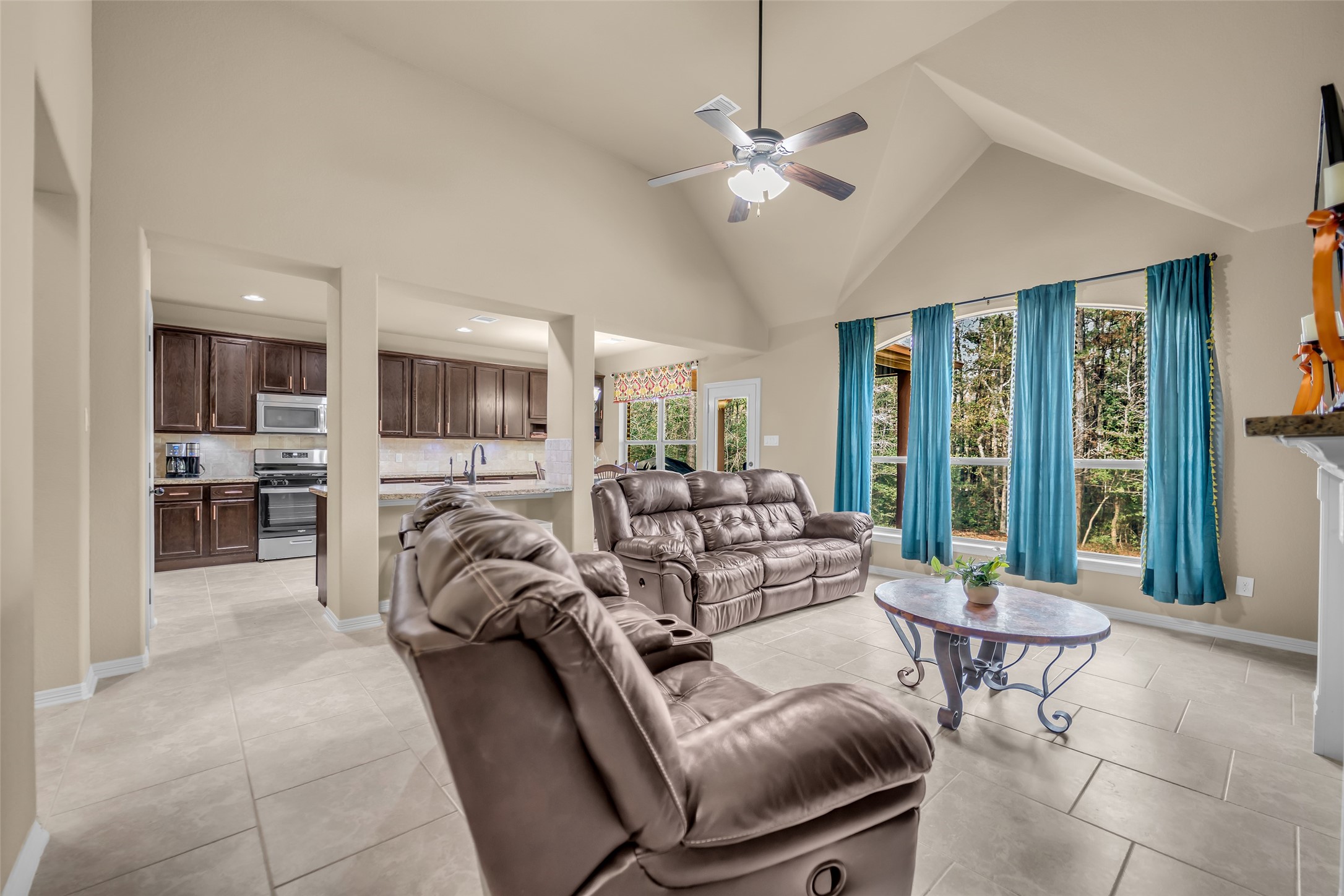 14752 Highland Ranch Drive Montgomery, TX 77316 - Photo 17 of 39 a living room with furniture and a large window