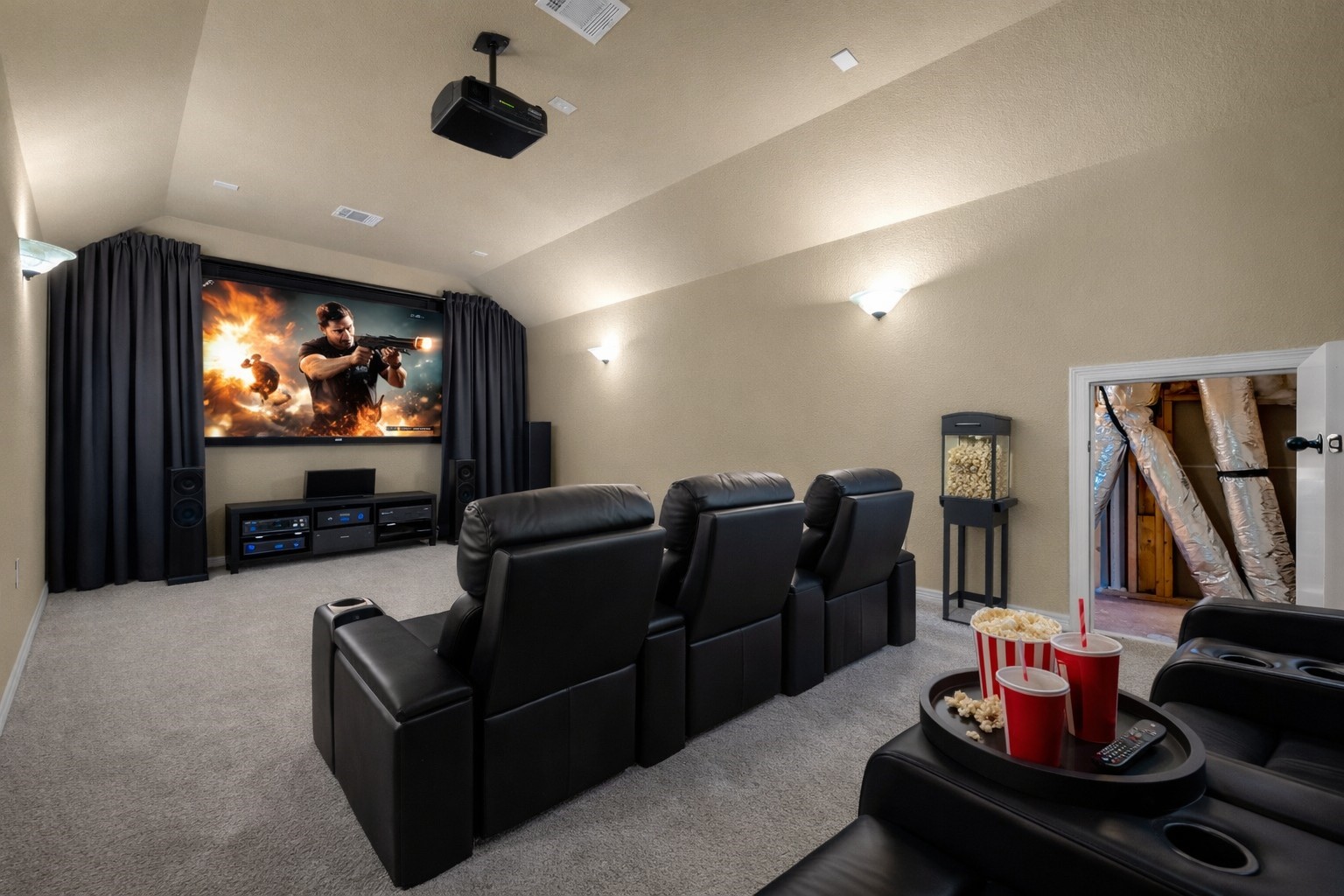 14752 Highland Ranch Drive Montgomery, TX 77316 - Photo 28 of 39 a living room with furniture and a flat screen tv