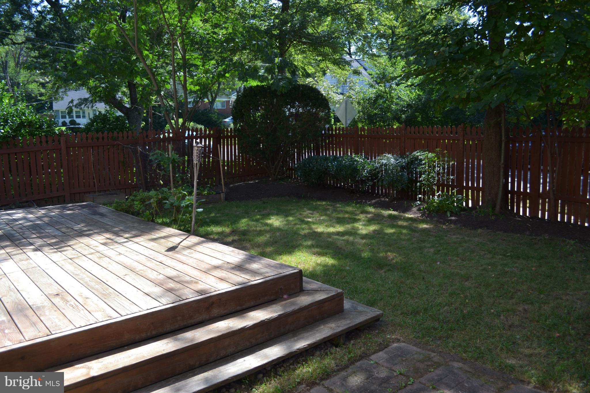 10301 Procter Street Silver Spring, MD 20901 - Photo 22 of 28 Side yard with deck