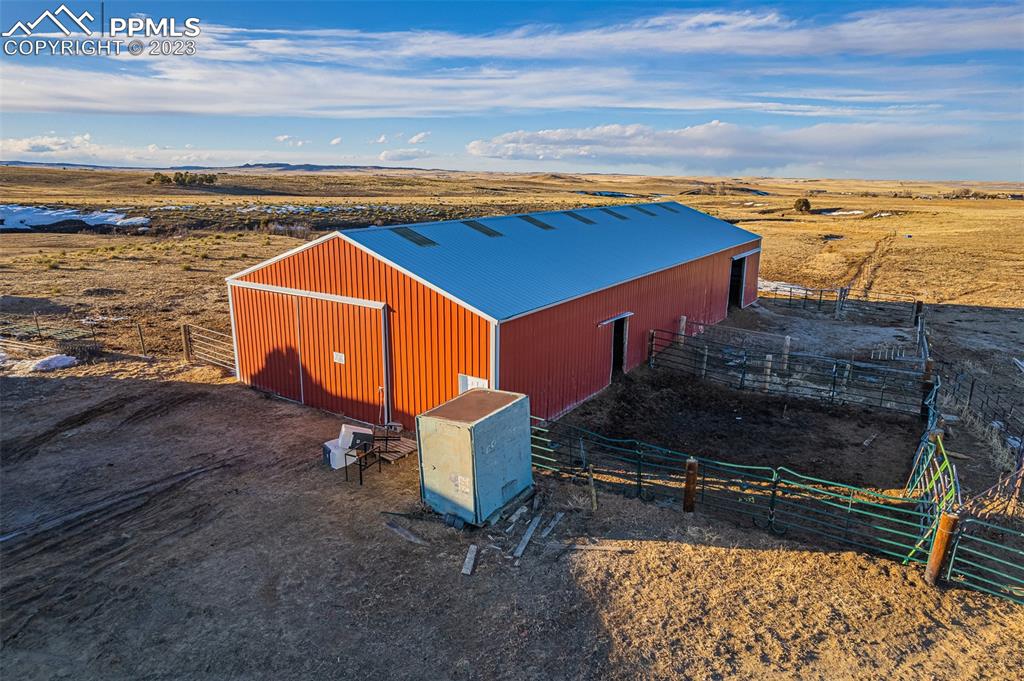 29550 Paint Mine Road Calhan, CO 80808 - Photo 29 of 33 a view of a backyard with a ocean view