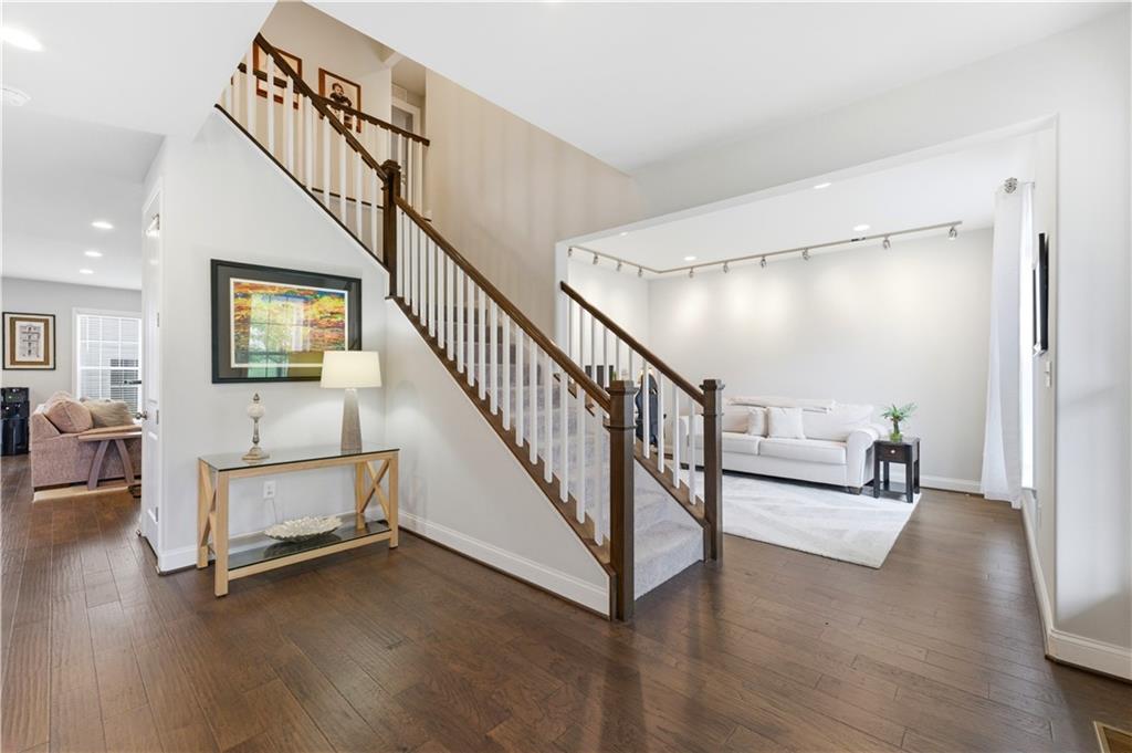 1502 Orion Road Bridgeville, PA 15017 - Photo 21 of 46 a view of entryway and hall with wooden floor
