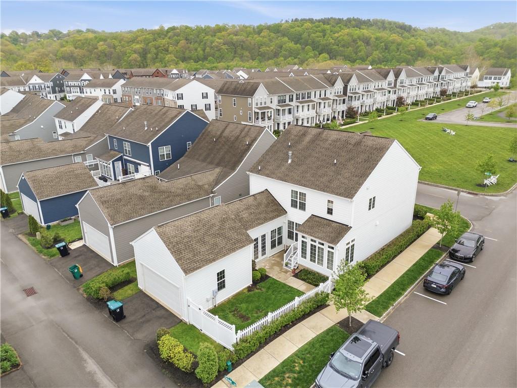 1502 Orion Road Bridgeville, PA 15017 - Photo 43 of 46 an aerial view of a house with a garden