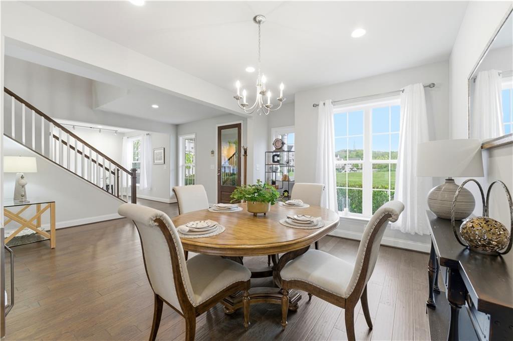 1502 Orion Road Bridgeville, PA 15017 - Photo 6 of 46 a view of a dining room with furniture window and outside view