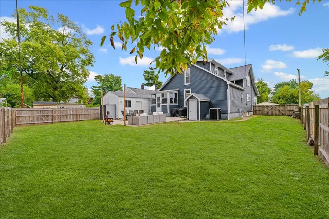 a house view with a garden space