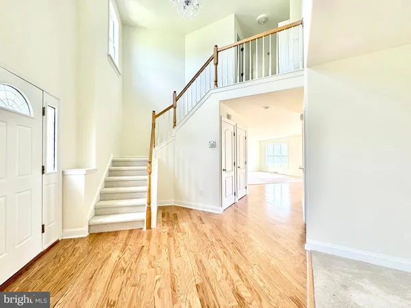 a view of an entryway with staircase