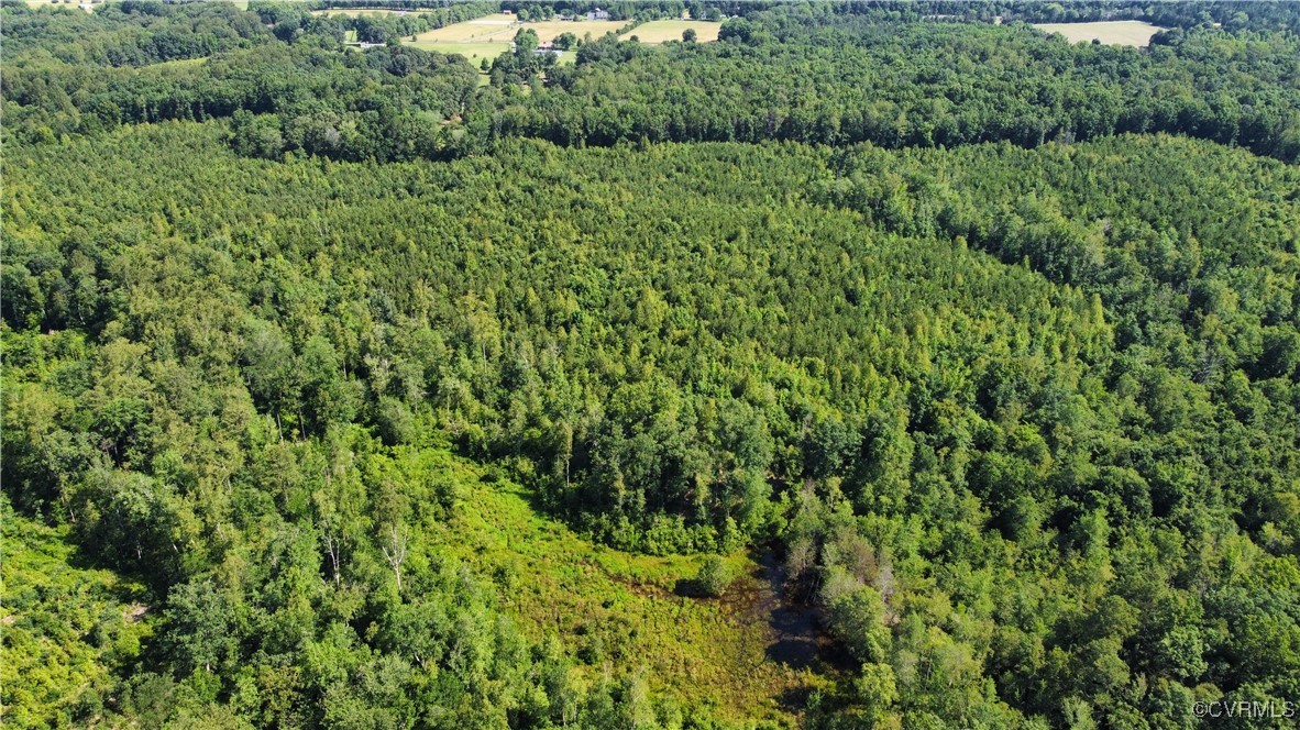 Aerial overview of property's location with a fore