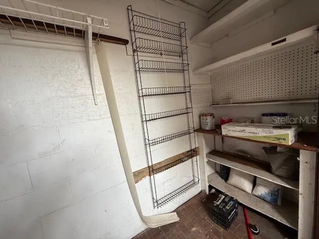 a view of an empty storage